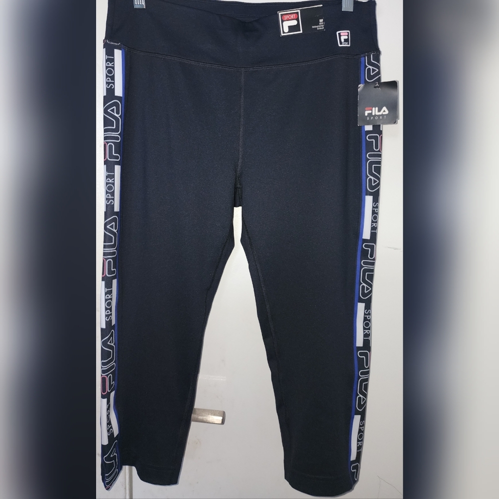 Fila Black and Blue Leggings